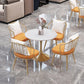 Glam Sintered Stone Dining Room Set with Gold Leg Dining Furniture for Home Use Clearhalo 'Dining Room Sets' 'Dining Tables & Seating' 'dining_room_set' 'furn' 'furn_dining_room_set' 'Furniture' 'furniture_dining_room_set' 'Kitchen & Dining Furniture' 'kitchen&dining_furn' 'kitchen' 1200x1200_9619de08-1393-40f9-858d-48c40a3047c4