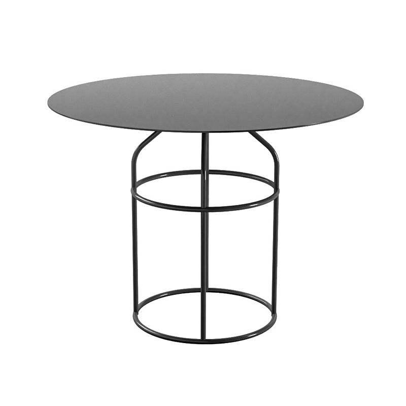Frame Shaped Base Design Cocktail Table Multi-color Selection of Metal Round Coffee Table Clearhalo 'Coffee & Accent Tables' 'Coffee Tables' 'coffee_tables' 'furn' 'furn_coffee_tables' 'Furniture' 'furniture_coffee_tables' 'Living Room Furniture' 1200x1200_961a68a2-5730-4516-a70b-ca69b49257c3