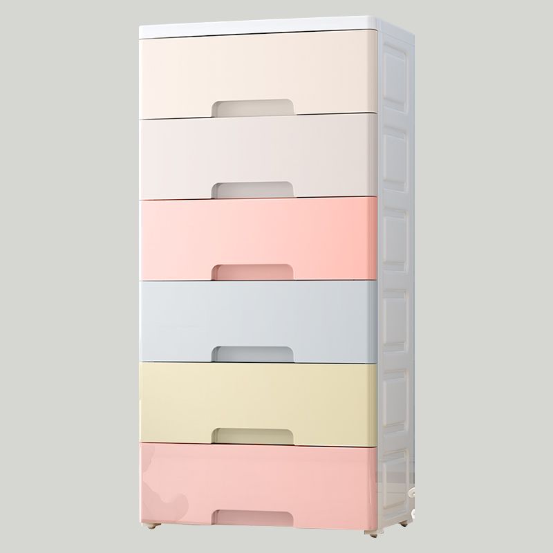 Hedendaagse plastic opbergkast met lade niet-hangende paure