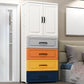 Contemporary Style Wardrobe Plastic Bedroom Wardrobe Closet With Drawer