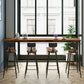 Pine Wood Bar Table Industrial Bar Table with Black Trestle Base Clearhalo 'Bar Furniture' 'Bar Tables' 'bar_tables' 'furn' 'furn_bar_tables' 'Furniture' 'furniture_bar_tables' 'Kitchen & Dining Furniture' 1200x1200_961bb356-f53b-497b-800e-0250a6f6c023