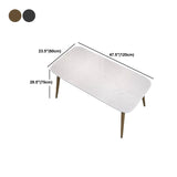 コンテンポラリーダイニングセット1/2/5 PCS牛の椅子付き大理石のダイニングテーブル