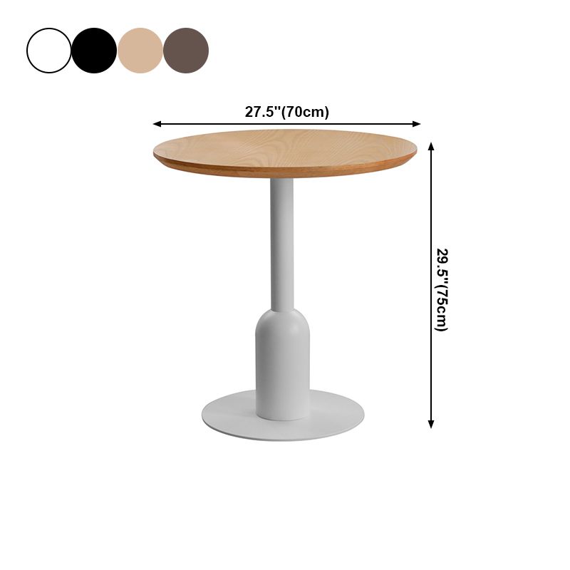 Metal Industrial Dining Table Wood Top Indoor Table with Pedestal Base Clearhalo ' dining_table' 'Dining Tables & Seating' 'Dining Tables' 'furn' 'furn_dining_table' 'Furniture' 'furniture_dining_table' 'Kitchen & Dining Furniture' 'kitchen&dining_furn' 'kitchen' 'kitchen_dining_table' 1200x1200_96200ee8-983f-4546-a75a-a319f4b2f0c9