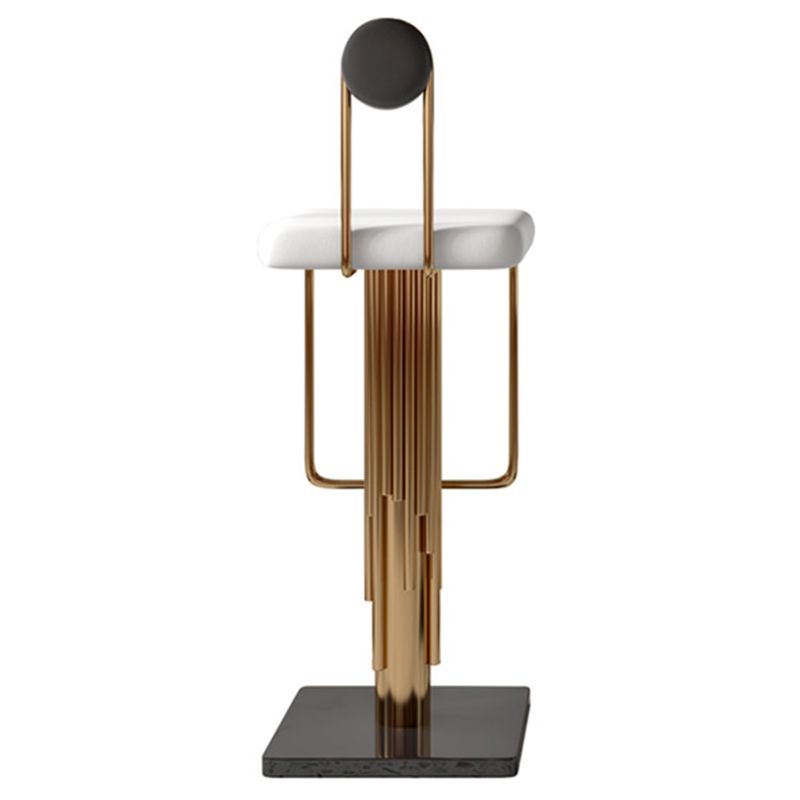 Low Back Counter Bar Stool Glam Armless Counter Chair for Restaurant