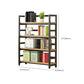Modern Black Open Back Shelf Bookkast planken opgenomen voor thuiskantoor