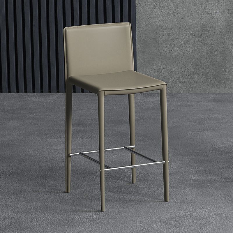 Taburete de cuero moderno taburete de altura de mostrador para Bristol