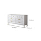 Commode en bois massif avec coffre de rangement Classic Glam de 17,55 pouces avec 5/7/9 tiroirs