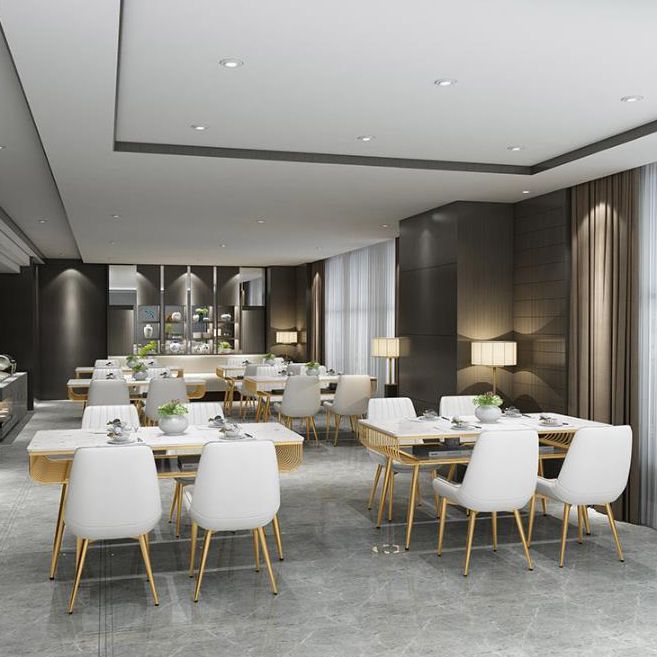 Nordic 1/4/5/7 Pieces Dining Set Rectangle Stone Dining Table for Kitchen Clearhalo 'Dining Room Sets' 'Dining Tables & Seating' 'dining_room_set' 'furn' 'furn_dining_room_set' 'Furniture' 'Kitchen & Dining Furniture' 1200x1200_9626a8c5-fa5e-4a59-b29f-2b23cfb0ffdf