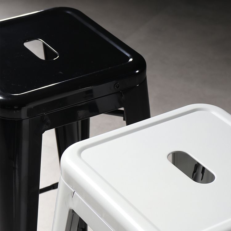 Taburete sin espalda industrial taburete de bar de hierro plegable para Bristol