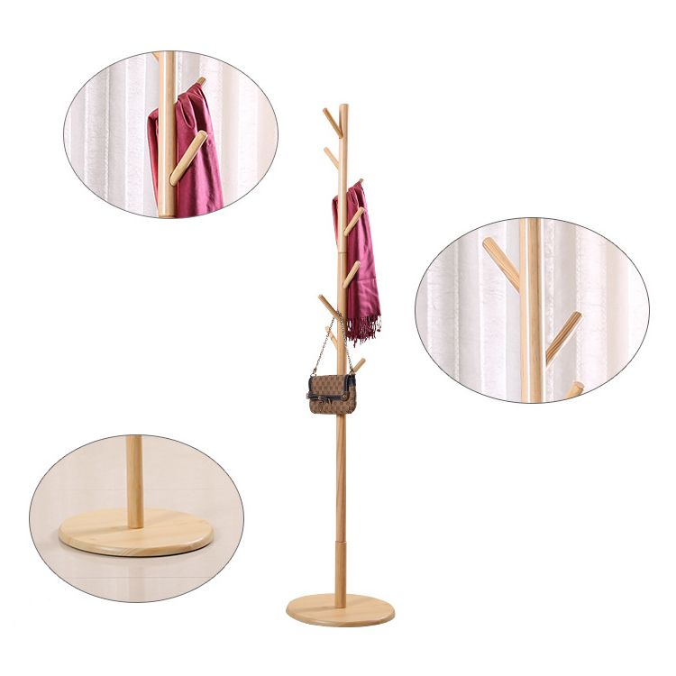 Wood Hall Tree Hooks Entryway Kit geen pijnlijk vrijstaand kaderrek