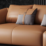 Contemporary Cushions Sloped Arm for Living Room Stationary Sofa