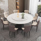 Contemporary 1/4/5/7/9/13 Pieces Furniture Round Stone Dining Set in White Clearhalo 'Dining Room Sets' 'Dining Tables & Seating' 'dining_room_set' 'furn' 'furn_dining_room_set' 'Furniture' 'Kitchen & Dining Furniture' 1200x1200_9628a446-d8cc-4742-841d-b906372e3f3f
