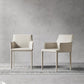 Minimalist Solid Back Chair for Home Use Leather Dining Side Chair
