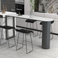 Minimalism Bar Table 42-inch Height Stone Top and Metal Base Bistro Table Clearhalo 'Bar Furniture' 'Bar Tables' 'bar_tables' 'furn' 'furn_bar_tables' 'Furniture' 'furniture_bar_tables' 'Kitchen & Dining Furniture' 1200x1200_962c8816-ccb8-4a52-ad5e-b212041c8c08