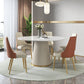 Nordic Sintered Stone Dining Room Set with Round Leg Dining Furniture for Home Use Clearhalo 'Dining Room Sets' 'Dining Tables & Seating' 'dining_room_set' 'furn' 'furn_dining_room_set' 'Furniture' 'furniture_dining_room_set' 'Kitchen & Dining Furniture' 'kitchen&dining_furn' 'kitchen' 1200x1200_962cb50a-bf82-4537-8348-bd248377b70e
