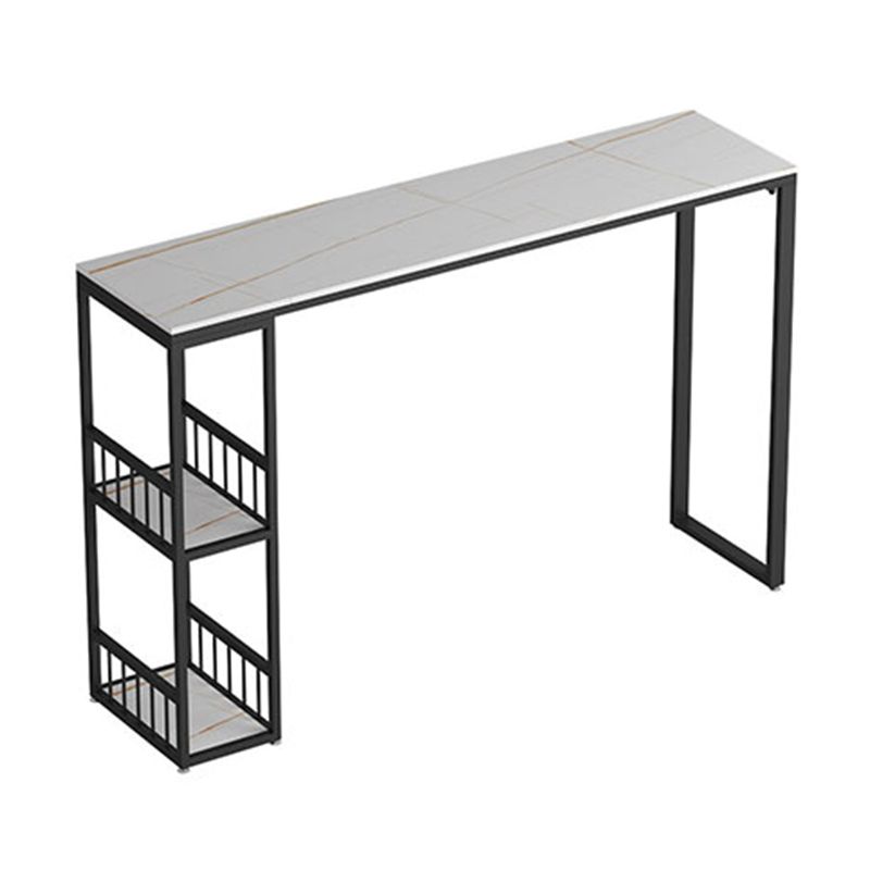 Glam Bar Pub Table Set 1/3 Pcs Stone Top Bar Table with Upholstered Stools Clearhalo 'Bar Furniture' 'furn' 'furn_home_bar_bar_sets' 'Furniture' 'Home Bars & Bar Sets' 'home_bar_bar_sets' 'Kitchen & Dining Furniture' 1200x1200_962cf508-52dd-4222-891c-6291745346c2