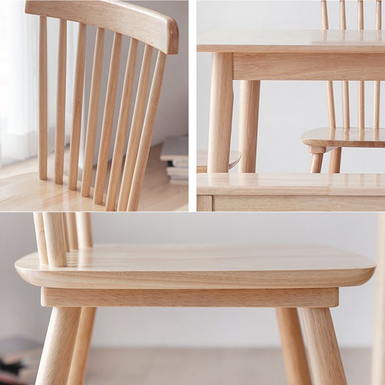 Minimalist Style Solid Wood Dining Room Set with Traditional Height Table and 4 Legs Base Clearhalo 'Dining Room Sets' 'Dining Tables & Seating' 'dining_room_set' 'furn' 'furn_dining_room_set' 'Furniture' 'furniture_dining_room_set' 'Kitchen & Dining Furniture' 'kitchen&dining_furn' 'kitchen' 1200x1200_962e7b66-2310-4ec2-aca2-c1168a0e9c2a