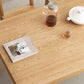 Modern Style Rectangle Oak Solid Wood Dining Table in Natural Clearhalo 'Dining Tables & Seating' 'Dining Tables' 'dining_table' 'furn' 'furn_dining_table' 'Furniture' 'Kitchen & Dining Furniture' 1200x1200_962f7948-a3a6-4c24-85bd-d714a412df25