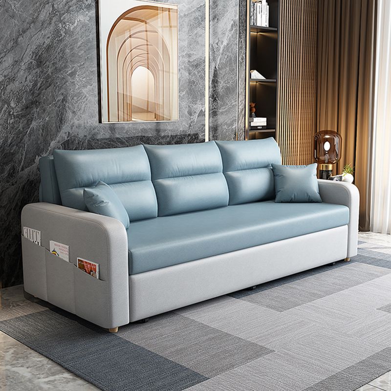 Square Arm Sofa Biscuit Back Sofa for Apartment and Bonus Room Clearhalo 'furn' 'furn_sofas' 'Furniture' 'furniture_sofas' 'kitchen' 'kitchen_sofas' 'Living Room Furniture' 'Sofa' 'sofas' 1200x1200_963534af-d393-4d69-8cef-648e5417ffe6