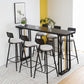 Industrial Sintered Stone Bar Table Dining Table for Kitchen Living Room Clearhalo 'Bar Furniture' 'Bar Tables' 'bar_tables' 'furn' 'furn_bar_tables' 'Furniture' 'Kitchen & Dining Furniture' 1200x1200_9635a9c1-5e98-4bc1-bf1f-03c913c66398