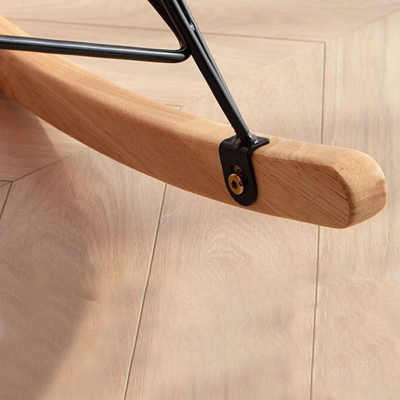 Chaise à bascule contemporaine coton coton rembourré de chaise à bascule de bébé résistant à la déchirure tuftée