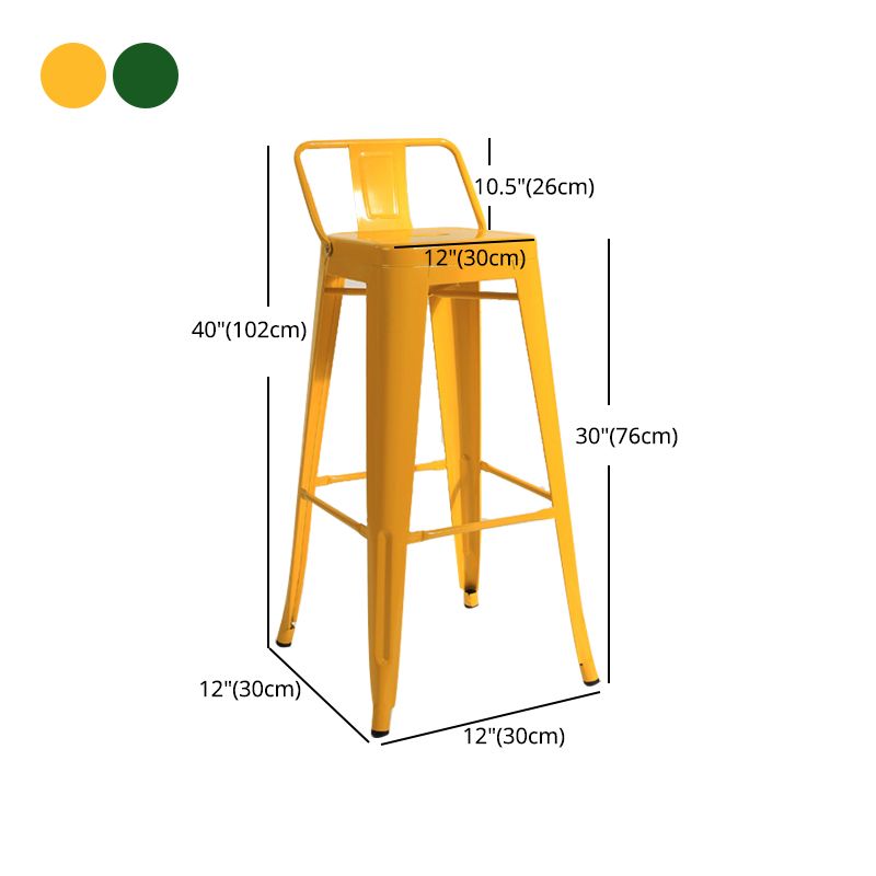 Industrial Square Bar and Counter Stool Metal Stool with 4 Legs Clearhalo 'Bar Furniture' 'Bar Stools' 'bar_stools' 'furn' 'furn_bar_stools' 'Furniture' 'furniture_bar_stools' 'Kitchen & Dining Furniture' 1200x1200_9637745c-1485-4bbb-86aa-5f4ec1a1a4f2