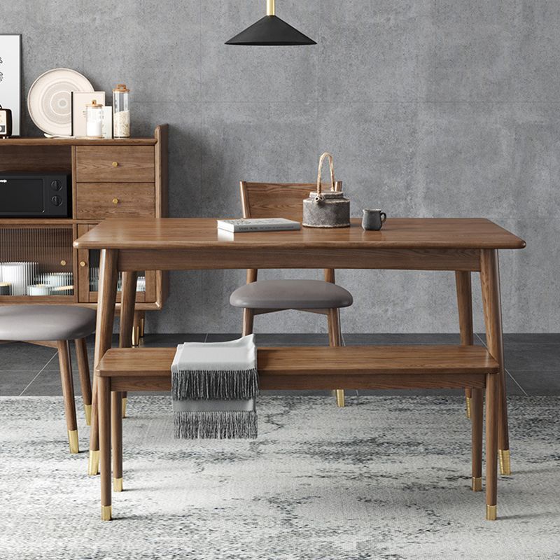 Traditional Luxury Rectangle Dining Room Table Ash Solid Wood Table with 4 Legs Clearhalo ' dining_table' 'Dining Tables & Seating' 'Dining Tables' 'furn' 'furn_dining_table' 'Furniture' 'furniture_dining_table' 'Kitchen & Dining Furniture' 'kitchen&dining_furn' 'kitchen' 'kitchen_dining_table' 1200x1200_96379986-e6fc-4321-b037-b6aac24d38c2