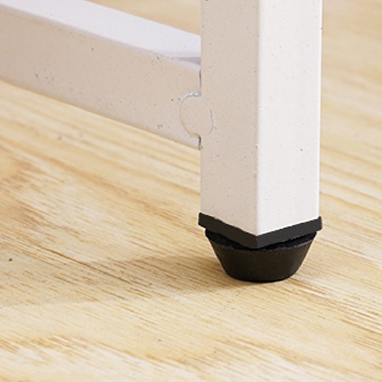 Contemporary Cross Legs End Table Round Double Tier End Table