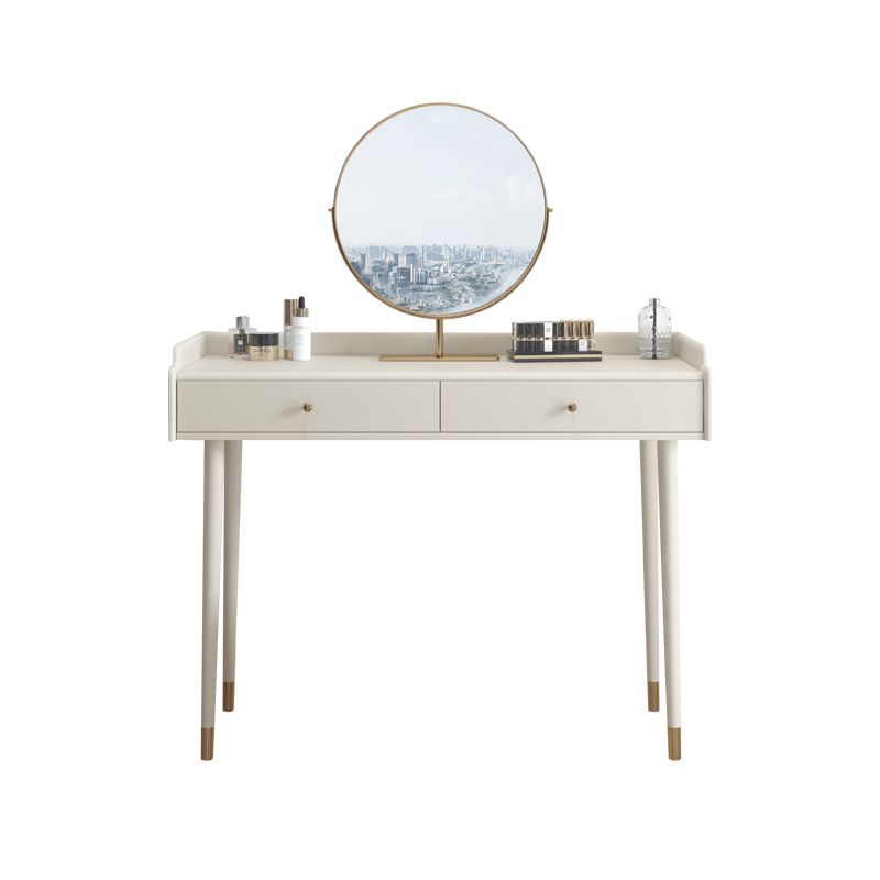 Bedroom Contemporary Storage Box 2-Drawer Cream Vanity Dressing Table Clearhalo 'Bedroom Furniture' 'furn' 'furn_makeup_vanities' 'Furniture' 'Makeup Vanities' 'makeup_vanities' 1200x1200_963957a0-b825-4aca-84f9-daf3d8e5c8f7