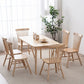 Contemporary Dining Table Rubberwood Rectangle Solid Wood 4 Legs Table for Home Clearhalo ' dining_table' 'Dining Tables & Seating' 'Dining Tables' 'furn' 'furn_dining_table' 'Furniture' 'furniture_dining_table' 'Kitchen & Dining Furniture' 'kitchen&dining_furn' 'kitchen' 'kitchen_dining_table' 1200x1200_9639d068-1ab6-4dfe-9319-90c42caf23cc