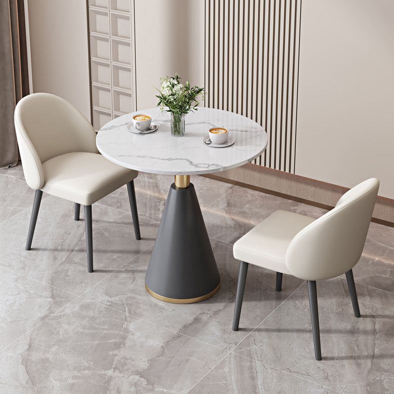 Moderne metalen stoel Parsons Keuken Diningsstoel voor eetkamer