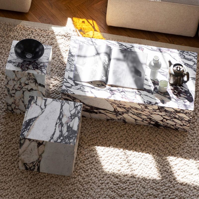 Contemporary Style Side Table Stone Block End Table for Living Room Clearhalo 'Coffee & Accent Tables' 'End & Side Tables' 'end_side_table' 'end_side_tables' 'furn' 'furn_end_side_tables' 'Furniture' 'furniture_end_side_table' 'Living Room Furniture' 1200x1200_963d6480-521f-4d6d-8c9d-778084e89f90