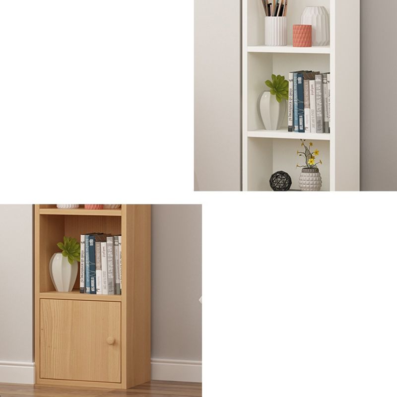 Modern Corner Vertical Shelf Bookcase Engineered Wood Book Shelf with Cabinets Clearhalo 'Bookcases' 'furn' 'furn_bookcases' 'Furniture' 'Office Furniture' 1200x1200_9640ad51-467b-4ea8-9d10-95e0672d9f7a
