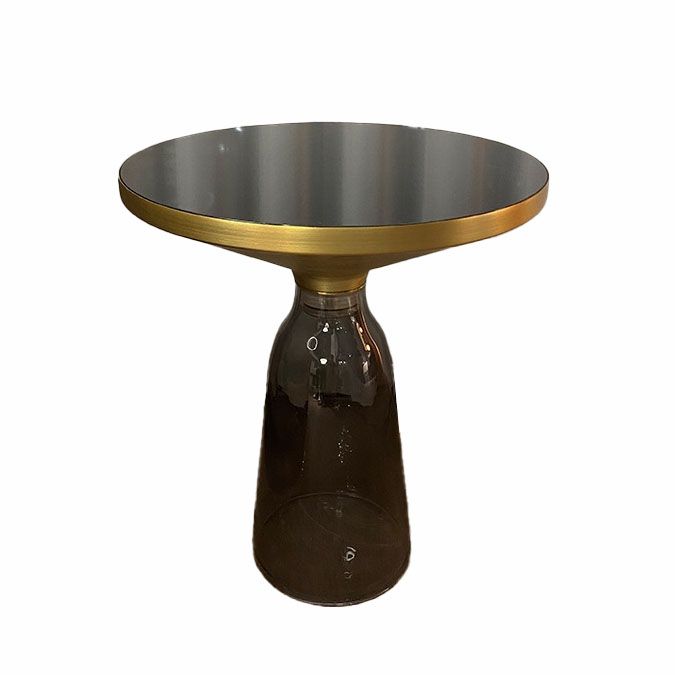 21,26 "tavolo da divano rotondo di divano rotondo in vetro in vetro in stile 21.26"