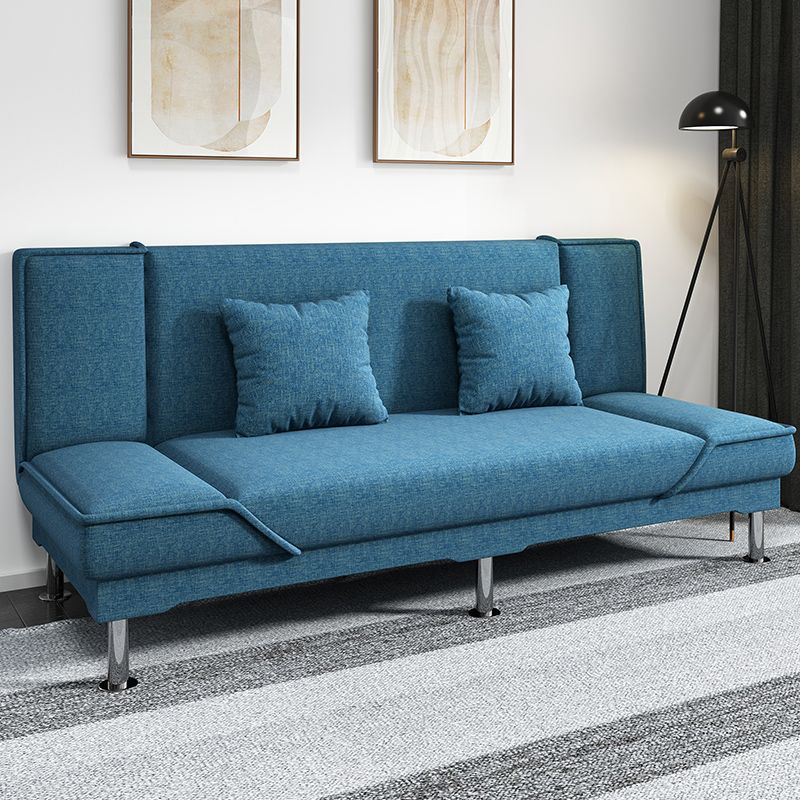 Armless Settee with Cotton Blend 19.68" W Convertible Sleeper Sofa for Living Room Clearhalo 'furn' 'furn_sofas' 'Furniture' 'furniture_sofas' 'kitchen' 'kitchen_sofas' 'Living Room Furniture' 'Sofa' 'sofas' 1200x1200_9641776c-52e1-4034-8532-bce4a33f6e5d