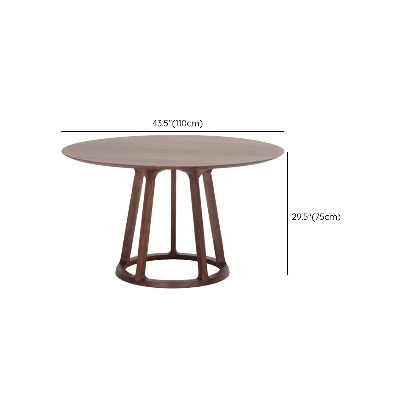 Dining Room Dinner Kitchen Table Solid Wood Round Dining Table Clearhalo 'Dining Tables & Seating' 'Dining Tables' 'dining_table' 'furn' 'furn_dining_table' 'Furniture' 'Kitchen & Dining Furniture' 1200x1200_96428a8b-57bc-422e-adbd-04fc764edbf0