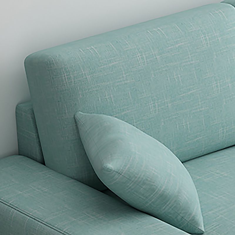 Nordic Assembled Linen Living Room Square Arm Pillows Sofa Chaise Clearhalo 'furn' 'furn_sectionals' 'Furniture' 'Living Room Furniture' 'Sectionals' 1200x1200_9645a69a-a488-4caa-82d4-86ea9a4cf0a4