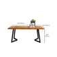 Industrial Rectangle Dining Table Wooden Table with Metal Legs for Home Clearhalo 'Dining Tables & Seating' 'Dining Tables' 'dining_table' 'furn' 'furn_dining_table' 'Furniture' 'Kitchen & Dining Furniture' 1200x1200_9645ab65-fa6d-444d-a4d5-b20f43f70fe4