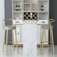 Glam Style Armless Counter Stool Faux Leather Round Bar Stool Clearhalo 'Bar Furniture' 'Bar Stools' 'bar_stools' 'furn' 'furn_bar_stools' 'Furniture' 'Kitchen & Dining Furniture' 1200x1200_96463e3a-01e0-497b-a4d8-8d5abc9bdf9d
