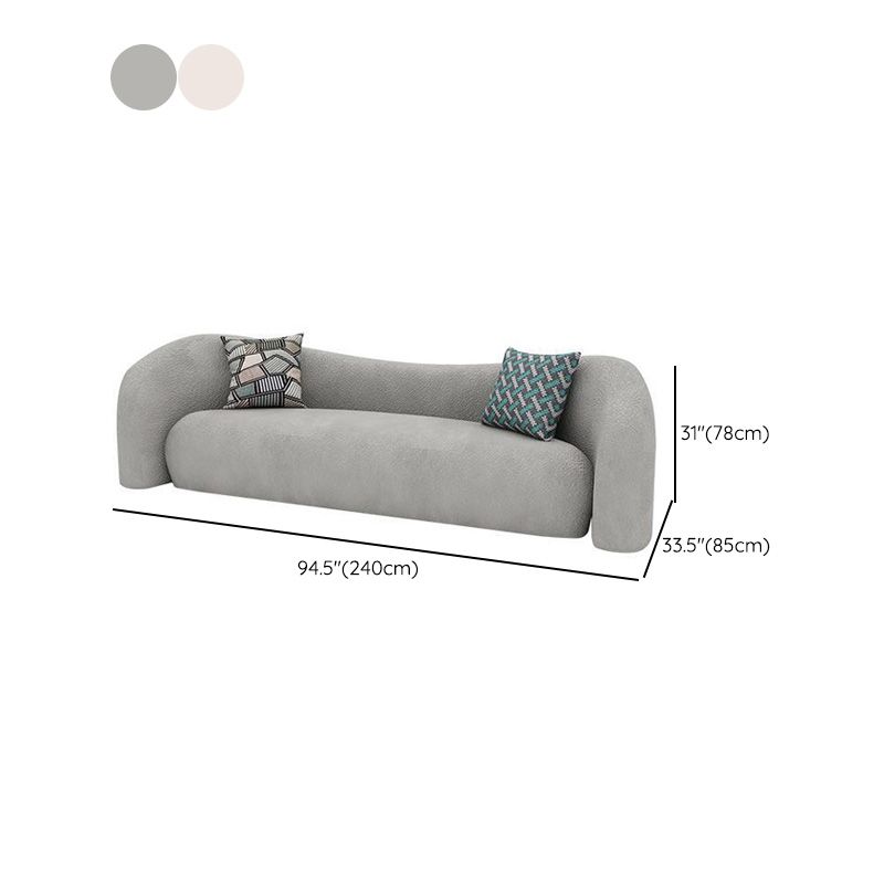 Zeitgenössische gebogene Liebesseat feste Farbe eng Rückensiegel für Wohnzimmer