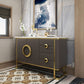 Sideboard Sideboard Sideboard in pietra Glam Sideboard con porta per la cucina
