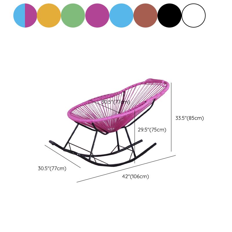 Chaise à bascule moderne en roteur en roteur simple pour salon et chambre à coucher