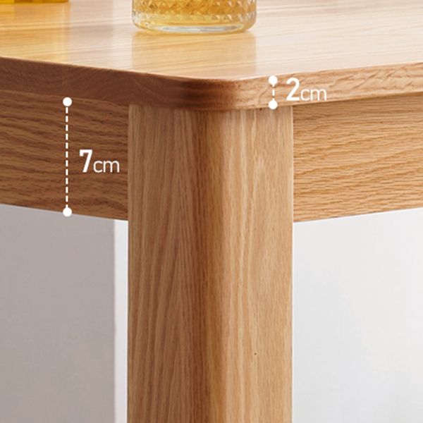 Rectangle Oak Solid Wood Table Modern Dining Table with 4 Legs for Restaurant Clearhalo ' dining_table' 'Dining Tables & Seating' 'Dining Tables' 'furn' 'furn_dining_table' 'Furniture' 'furniture_dining_table' 'Kitchen & Dining Furniture' 'kitchen&dining_furn' 'kitchen' 'kitchen_dining_table' 1200x1200_96490f92-e352-40e7-9e16-60193541f064