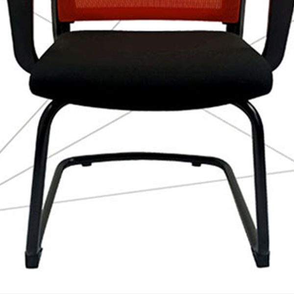 Contemporary No Wheels Desk Chair Microfiber Conference Mid-Back Arm Chair Clearhalo 'furn' 'furn_office_chair' 'Furniture' 'Office Chairs' 'Office Furniture' 'office_chair' 1200x1200_96498af9-f4f8-4c98-9de6-8f26a12e14b4