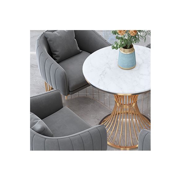 Scandinavian Style Sintered Stone Top Dining Sets with Round Table Dining Room Set for Dining Room Clearhalo 'Dining Room Sets' 'Dining Tables & Seating' 'dining_room_set' 'furn' 'furn_dining_room_set' 'Furniture' 'furniture_dining_room_set' 'Kitchen & Dining Furniture' 'kitchen&dining_furn' 'kitchen' 1200x1200_96498f16-d91b-45b6-bfa5-c483b61d31d7