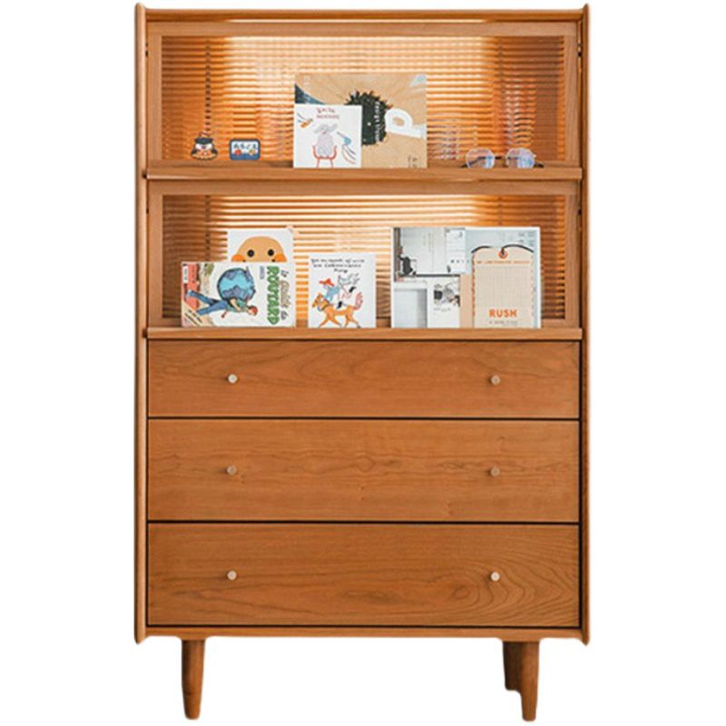 49.5"H Wooden Home Sideboard Modern Rectangular Side Board with Drawer Clearhalo 'buffet_sideboard' 'Buffets & Sideboards' 'furn' 'furn_buffet_sideboard' 'Furniture' 'Kitchen & Dining Furniture' 1200x1200_9649db35-6811-45c0-859f-81348b3c3ba6