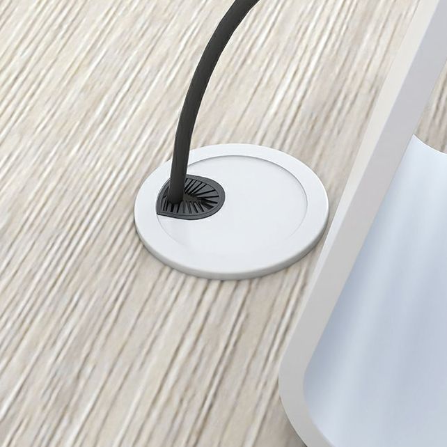 Bureau d'écriture en bois d'ingénierie contemporain rectangulaire Bureau de bureau de chambre à coucher avec tiroirs