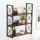 Industrial Style WoodBookshelf Wall Mounted Shelf Bookcase for Home Clearhalo 'Bookcases' 'furn' 'furn_bookcases' 'Furniture' 'furniture_bookcases' 'kitchen' 'kitchen_bookcases' 'Living Room Furniture' 'Office Furniture' 1200x1200_964afa59-650e-494f-9881-0b014ff0d23a