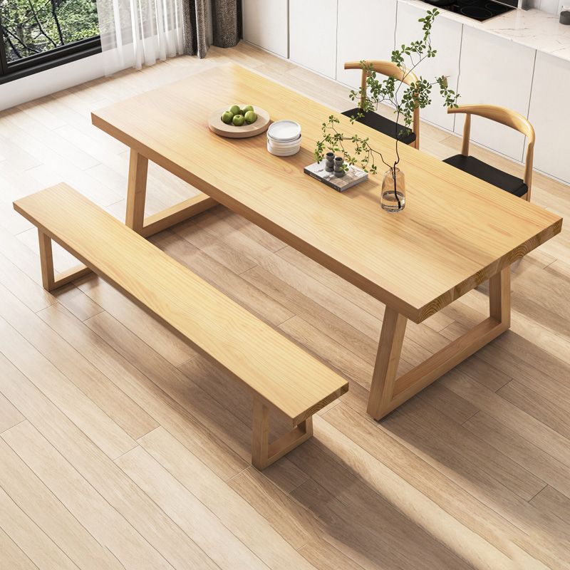 Modern Dining Set 1/2/3/4/5/7 Pcs Solid Wood Dining Table and Chairs Clearhalo 'Dining Room Sets' 'Dining Tables & Seating' 'dining_room_set' 'furn' 'furn_dining_room_set' 'Furniture' 'Kitchen & Dining Furniture' 1200x1200_964b4ba1-725e-40c2-b907-4444c4037eaa