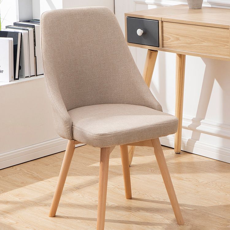 Scandinavian Beech Upholstered Side Chair Parsons Dining Chair for Home Clearhalo ' kitchen&dining_furn' 'Dining Chairs' 'Dining Tables & Seating' 'dining_chair' 'furn' 'furn_dining_chair' 'Furniture' 'furniture_dining_chair' 'Kitchen & Dining Furniture' 'kitchen' 1200x1200_964c4ef0-8bab-470c-99c7-88f6ce08e4c6